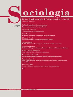cover image of Sociologia n. 2/2013